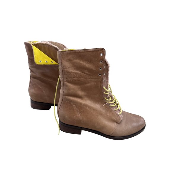 Cole Haan Tan Leather Lace-Up Ankle Boots 10B SKU 7174 - Picture 4 of 11